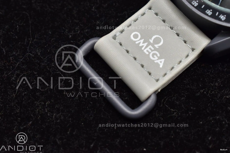 Omega Strap x to Bioceramic Mercury on Quartz Nylon Mission Moonwatch Swatch 1227